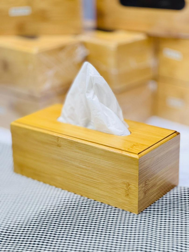 جا دستمال کاغذی بامبو