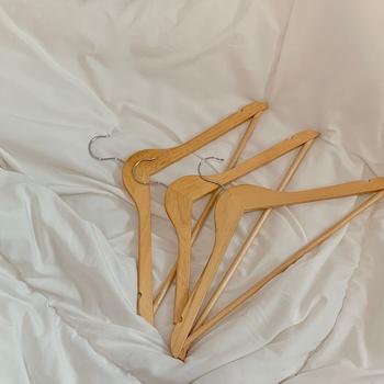 آویز لباس بامبو ۶ عددی