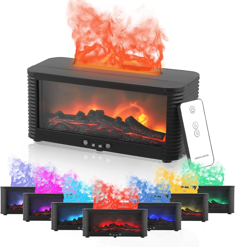 دستگاه بخور و پخش‌کننده رایحه شومینه شعله ای